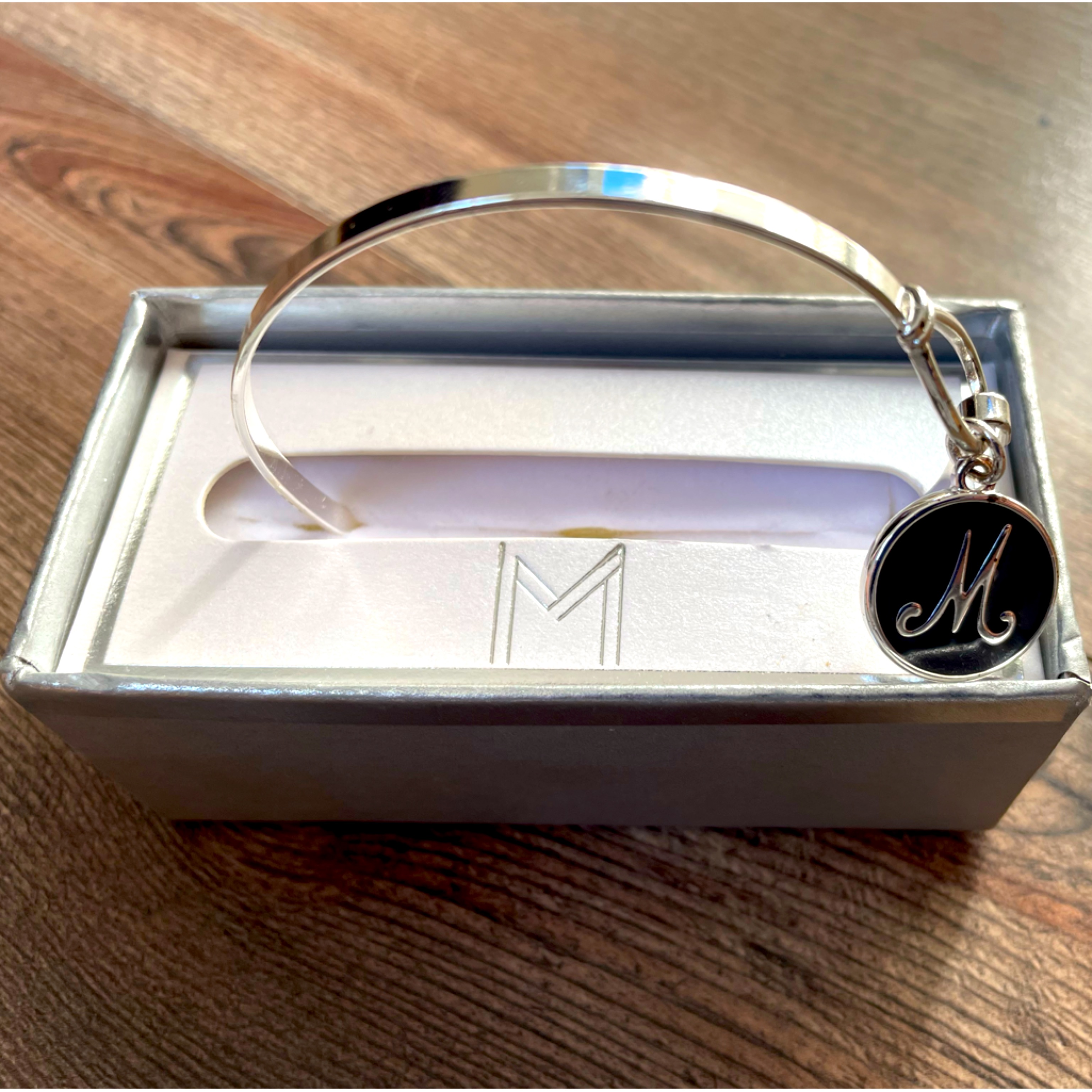 Initial M Charm Bracelet